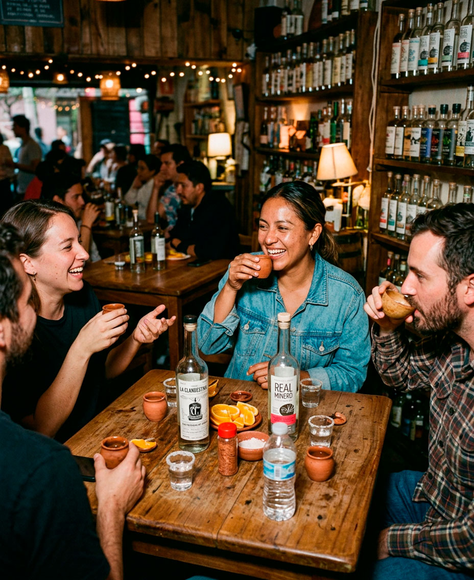 Degustación de mezcal y tequila