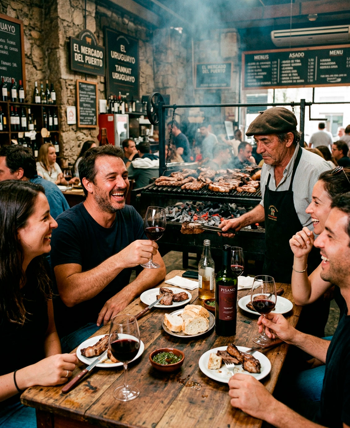 Asado uruguayo y cata de Tannat